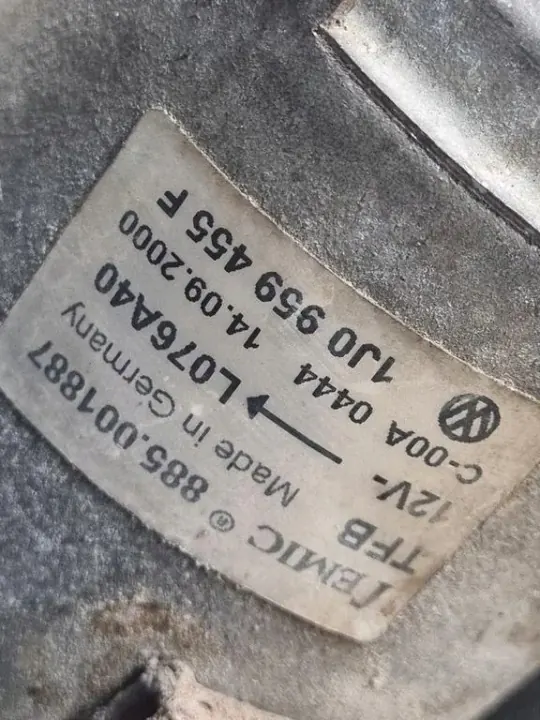 Etuhihna OEM 1J0959455F SEAT TOLEDO II 1.9L diesel image 4