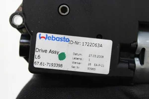 BMW Zonnedakmotor OEM 7193398 voor F20 F22 F30 F10 image 4