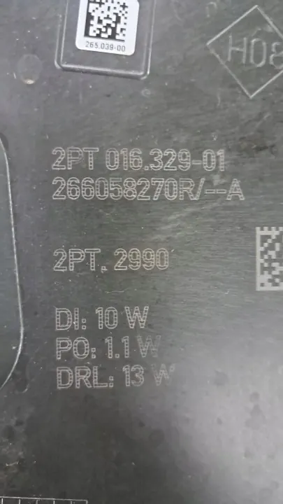 OEM 266058270R DRL Halogéneo Dianteiro Esquerdo Renault Scenic image 6