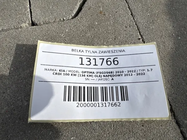 Hinterachsschwinge OEM AUST131766 Kia Optima III image 7
