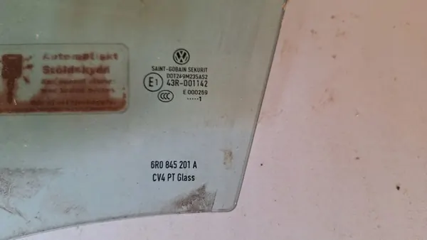 Vasen etuikkuna Volkswagen Polo 5 6R 6R0845201A image 2