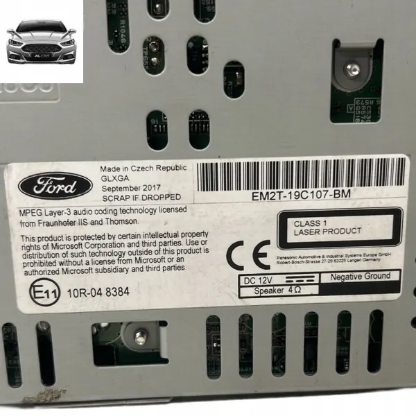 OEM EM2T-19C107-BM fabriksradio för Ford S-MAX MK2 image 3