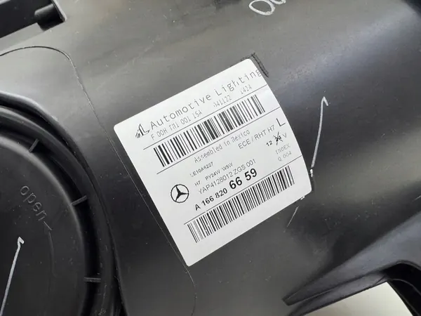 MERCEDES ML A166 Linker Voorlicht Lens OEM a1668206659 image 7