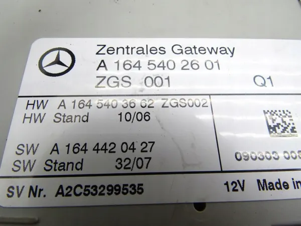 Módulo Pasarela ZGW Mercedes A1645402601 - Usado image 3