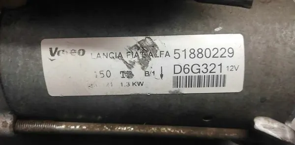 Motor de arranque FIAT DOBLO II LIFT 1.3 M-JET 51880229 image 5