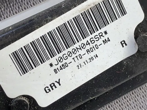 Ceinture de sécurité avant droite OEM 81450-TT0-R010-M4 Honda Civic IX image 5