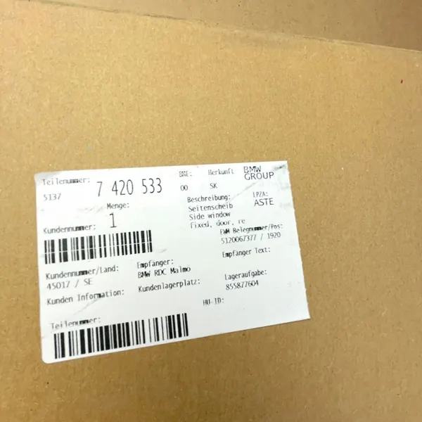 BMW X2 F39 linker achter driehoekruit OEM 7420533 image 10