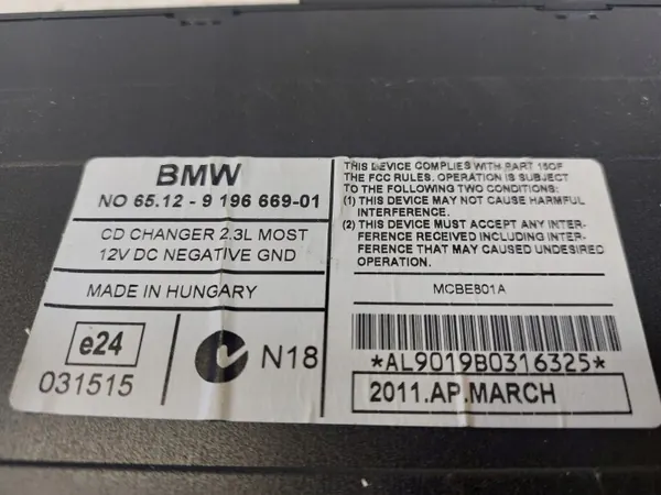 Magazine Changer CD BMW OEM 8364931 9196669 image 6