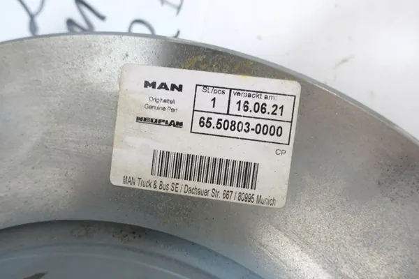 MAN TGE Crafter Jarrulevyt OEM 65.50803-0000 image 7