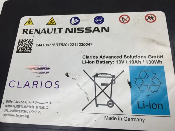 Renault Clio V Akku OEM 244109775r 001 - 10 Ah image 3