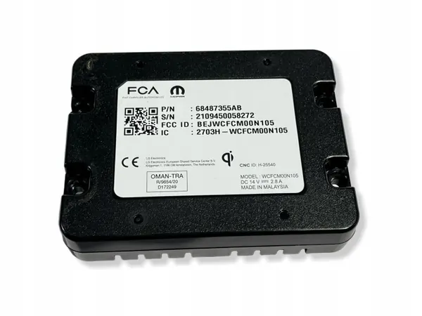 Chargeur sans fil OEM 68487355AB pour Chrysler Pacifica 2021+ image 2