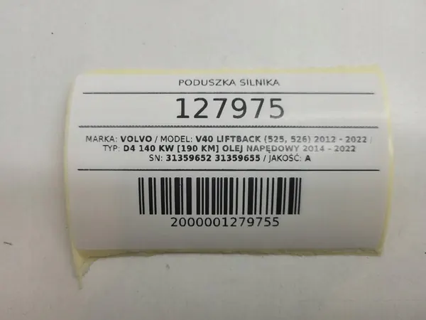 Moottorin kiinnitys 2.0 D Volvo V40 II image 10