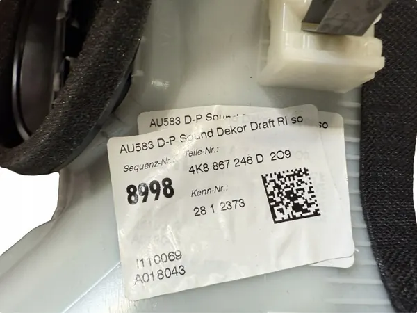 Audi A7 C-Säulenabdeckung rechts OEM 4K8867246D image 3