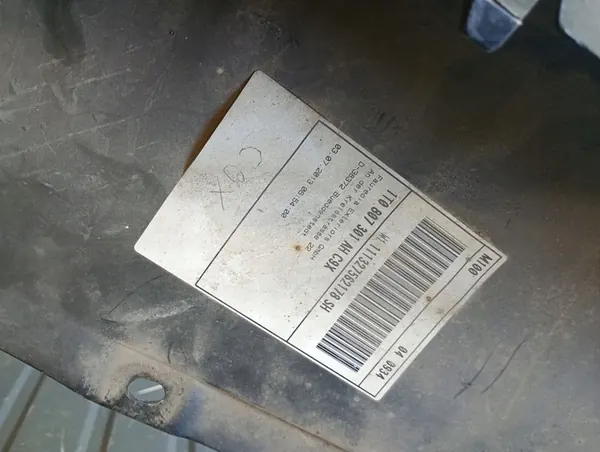 Bakre stötfångarspoiler VW TOURAN 1T 10-15 OEM 1T0807521H image 10