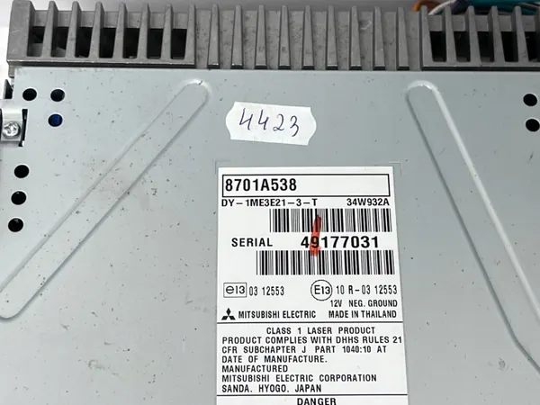 Rádio de fábrica OEM 8701A538 para Mitsubishi Space Star II image 10