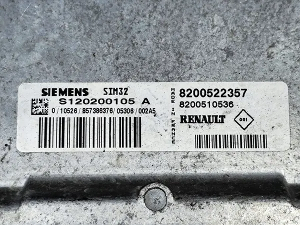 Renault Clio III 1.2 Motorstyrdon ECU 8200522357 image 4