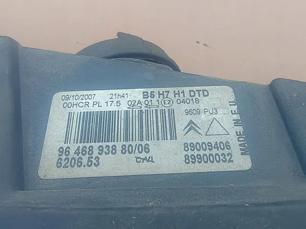Faro derecho OEM 9646893880 para Citroen C4 2004-2008 image 4