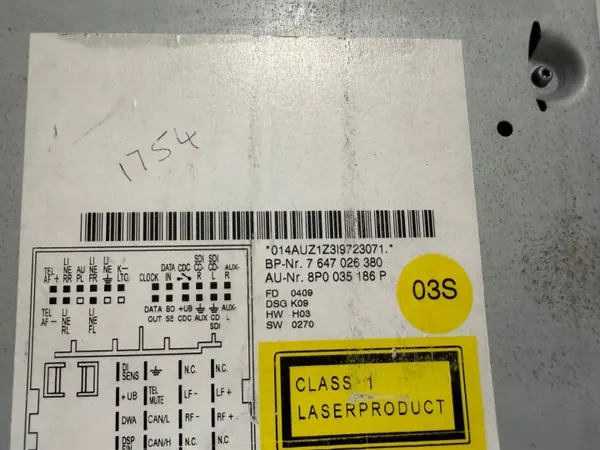 OEM 8P0035186P CD-radio Audi A3 8P Liftille image 6