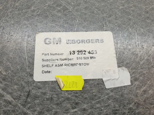OEM 13292453 Prateleira de porta-malas Opel Meriva B image 8