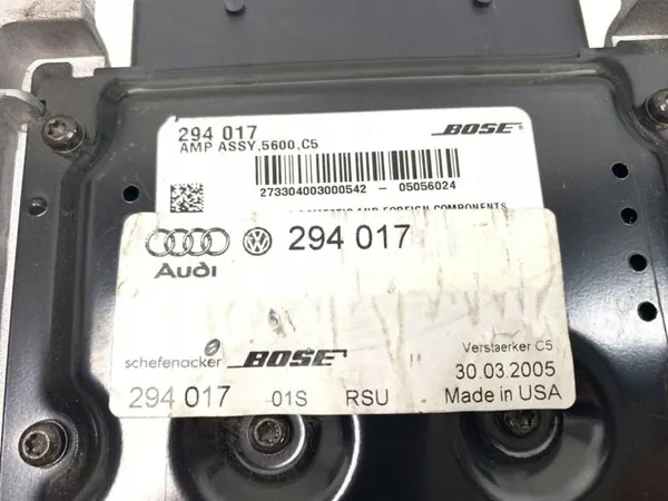 Bose Förstärkare OEM 294017 för Audi A6 C5 image 3
