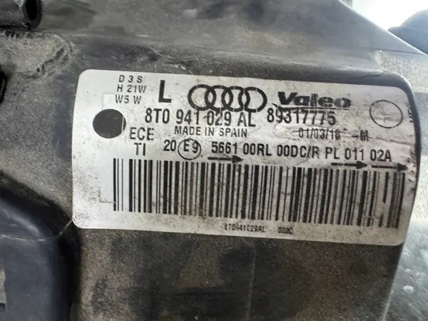 Faros Xenón Izquierdo Audi A5 8T OEM 8T0941029AL image 7