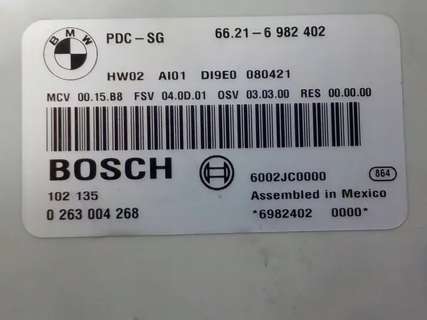 BMW 3 (E90) Komfortmodul 6982402 0263004268 image 2