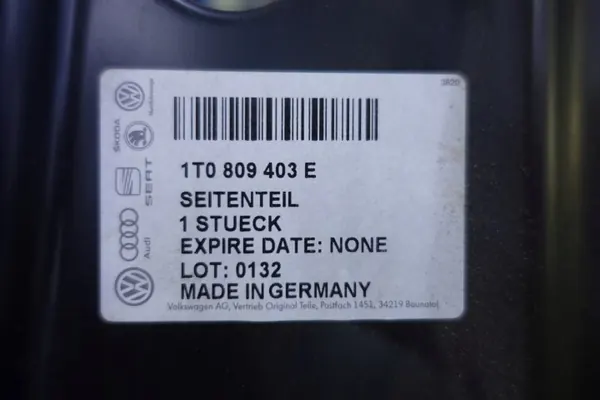 OEM 1T0809403E Vänster Bakre Innerklädsel VW Touran image 5