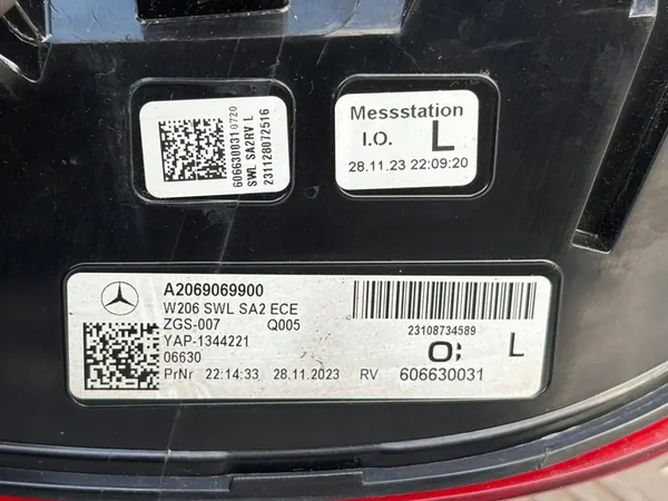 MERCEDES W206 C-KLASA LINKER ACHTERLAMP A2069069900 image 4