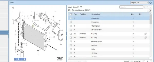 Ilmastointijäähdytin Volvo V70 2004 image 6