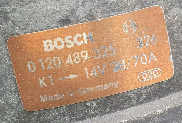 Vaihtovirtageneraattori Mercedes W201 190 2.0 8V OEM 0120489325 image 5