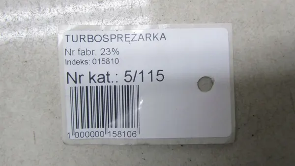 Turbocompresor RENAULT MASTER II 2.5 53039880055 image 7