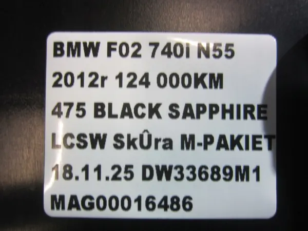BMW 7 F02 F01 F04 Bestuurder Klein Vak OEM 9183126 image 7