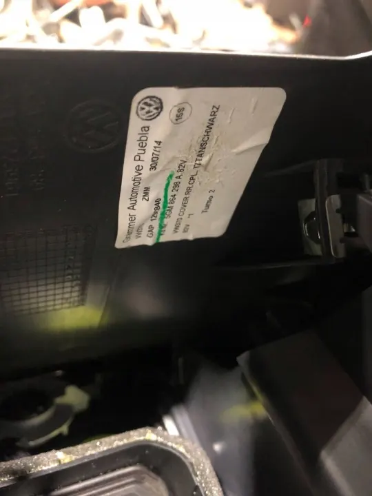 Konsolin käsinoja OEM 5G0864298 VW Golf VII:lle image 10