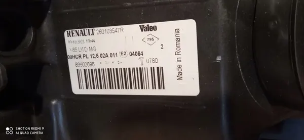 Alkuperäinen Oikea Etuvalaisin Renault Clio III image 10