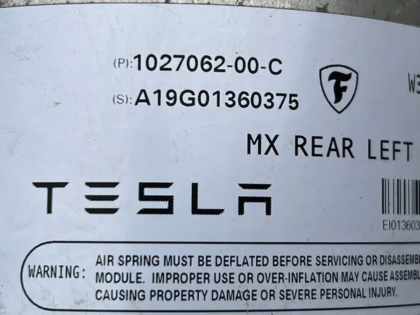 Amortizzatore posteriore sinistro Tesla X RAVEN 1027062-00-C image 7