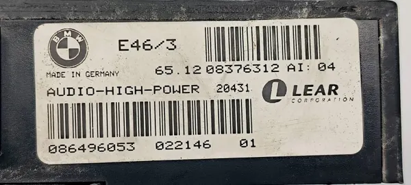 BMW Vahvistin OEM 08376312 3-sarja E46:lle image 3