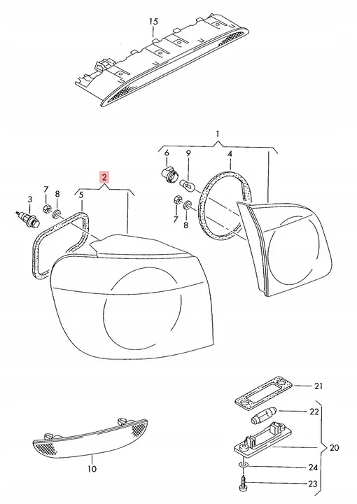 Luz Trasera Izquierda VW Golf V Plus image 2