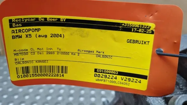 Compressore A/C BMW X5 E53 image 5