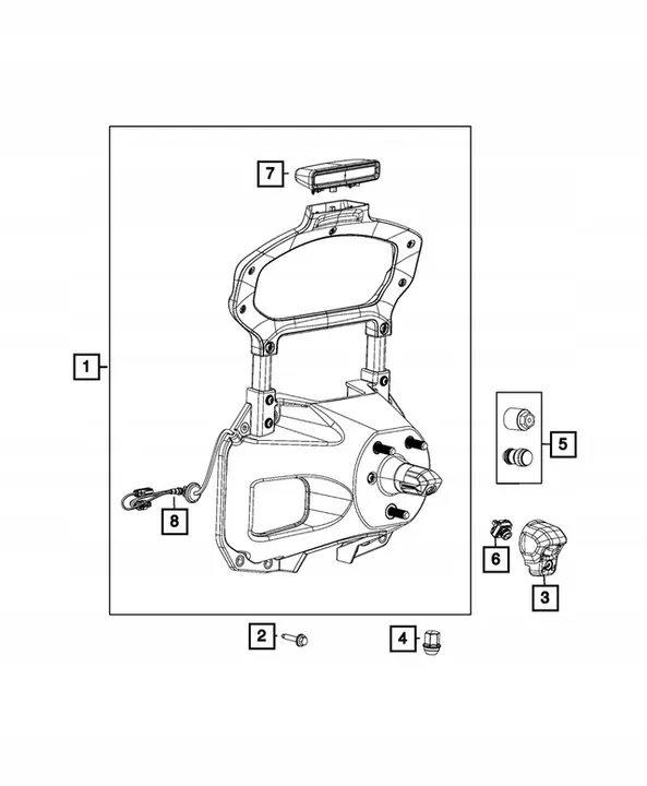 Couvercle de caméra arrière Jeep Wrangler JL 2018+ image 4