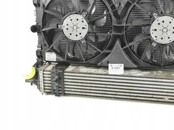 Chłodnica wody powietrza intercooler wentylator Renault Laguna III 2.0 DCi image 3