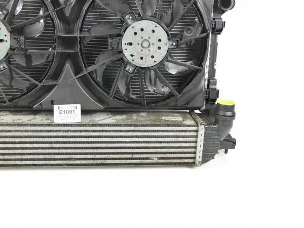 Chłodnica wody powietrza intercooler wentylator Renault Laguna III 2.0 DCi image 5