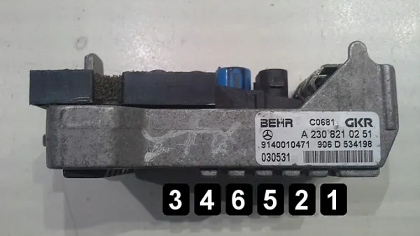 Relé resistor soprador OEM AM-346521 usado image 2