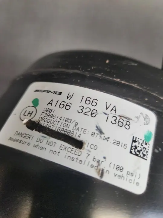 Amortisseur avant Mercedes ML W166 A1663201368 image 3