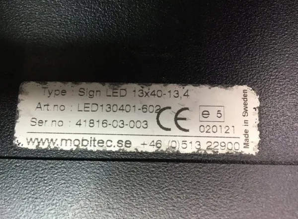 LED130401602 Volvo Bus Bestemmingsbord, Achterzijde image 5