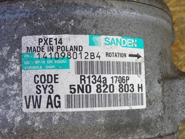 Compressore A/C AUDI A3 8P GOLF VI 2.0 TDI 5N0820803H image 7
