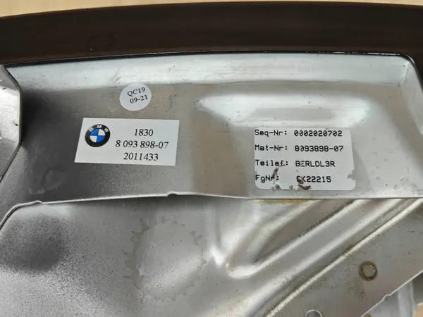 OEM 8093898 Oikea Taka Pakopää BMW M-Paketti image 8