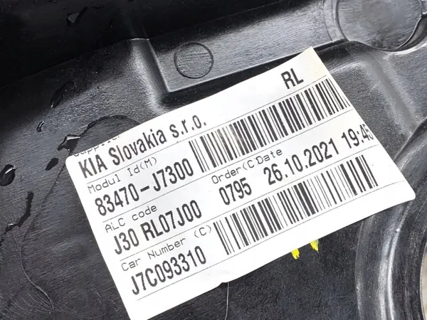 OEM 83450-J7000 Regulador Ventana Izquierda Trasera Kia Ceed image 4