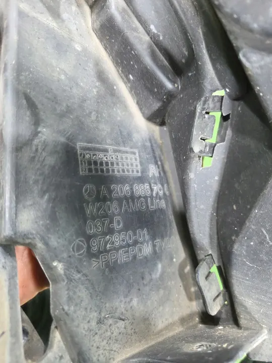 MERCEDES C-KLASA W206 A206 Scivolo Paraurti Destro AMG line A2068857401 image 8