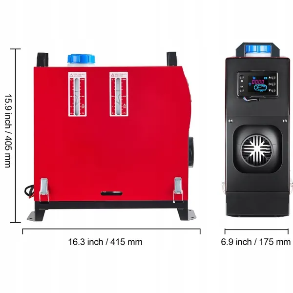 Vevor 12V 5kW luftvärmare med LCD och fjärrkontroll image 3
