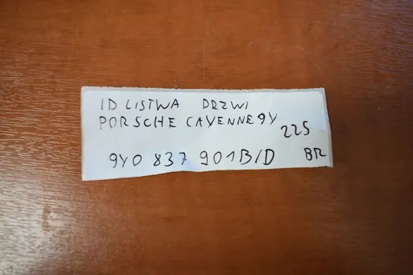 OEM 9Y0837901B Dörrlist Vänster Fram Porsche Cayenne 9Y image 5